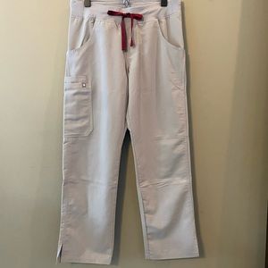 Figs Kade Cargo Scrub Pants in Cement